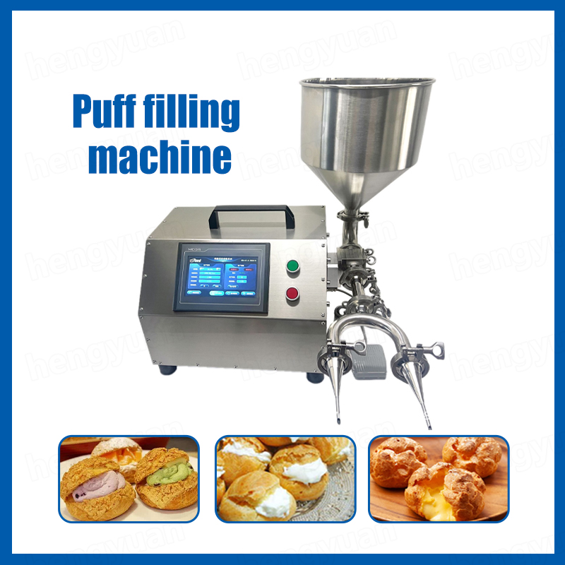 HYGP-S100 Semi-automatic Servo Gear Pump Filling Machine Cream Puff Application