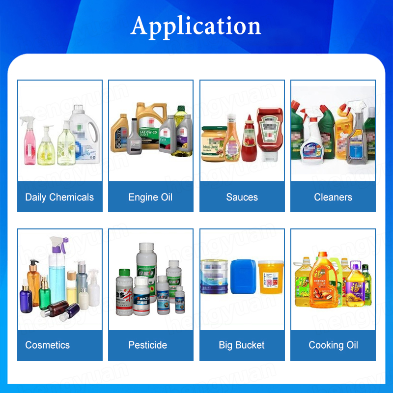 HYGP-A100 Automatic Servo Gear Pump Single Head Bottle Filling Machine application