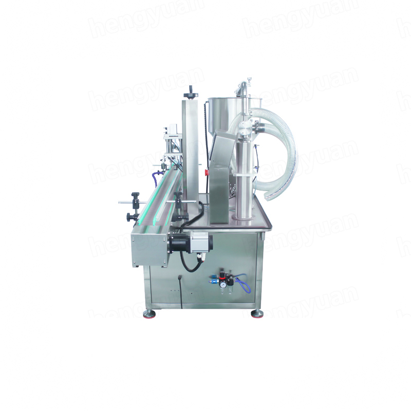 HYGP-A100 Automatic Servo Gear Pump Bottle Filling Machine Side View