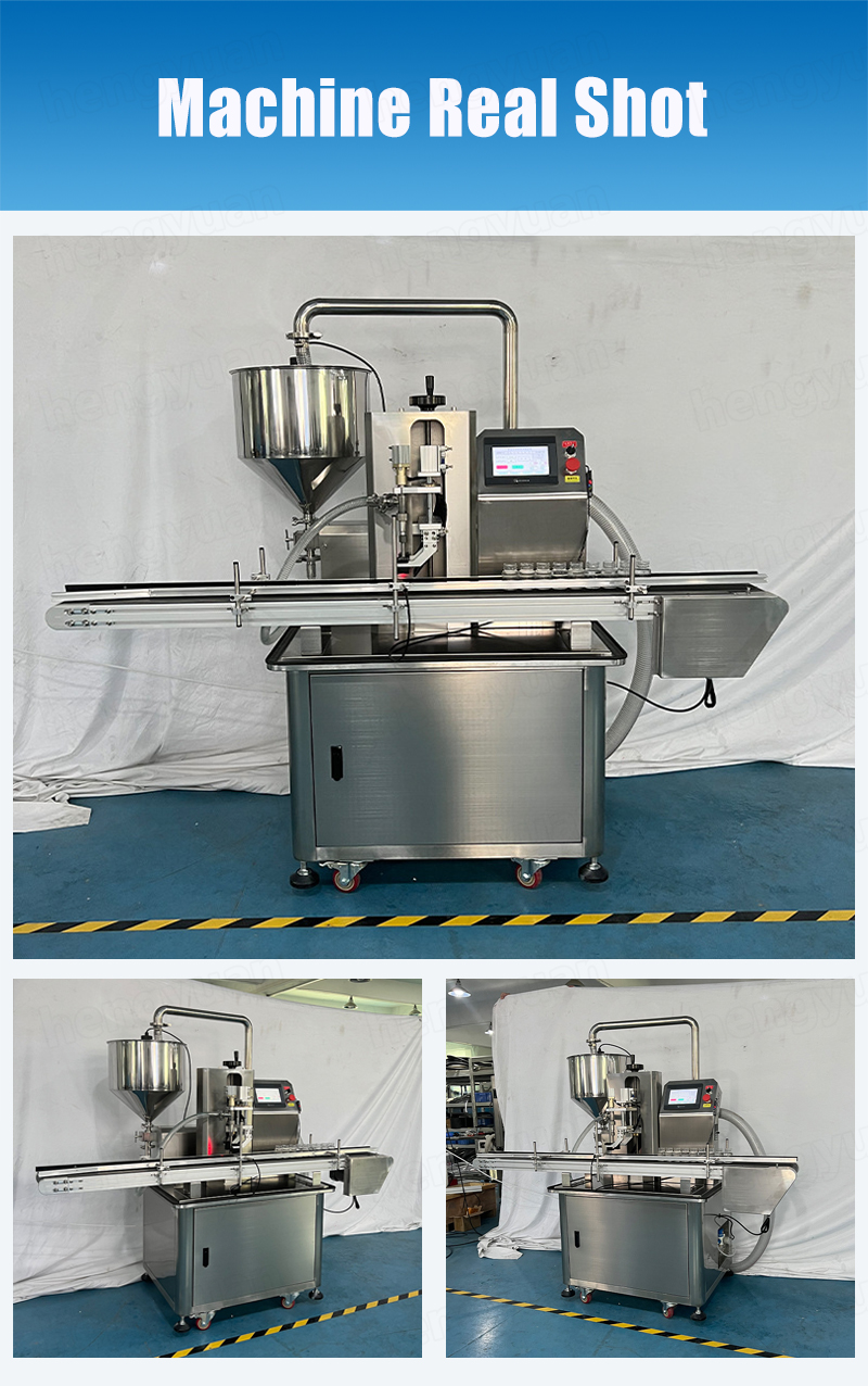 HYGP-A100 Automatic Bottle Filling Equipment Real Shot