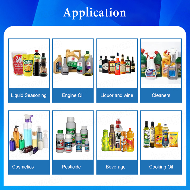 HY-GFK980 Semi-automatic magnetic pump filling machine application