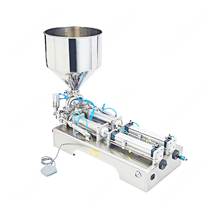 HYSP2-P Semi-automatic Pneumatic Piston Cylinder Two-heads Filling Machine