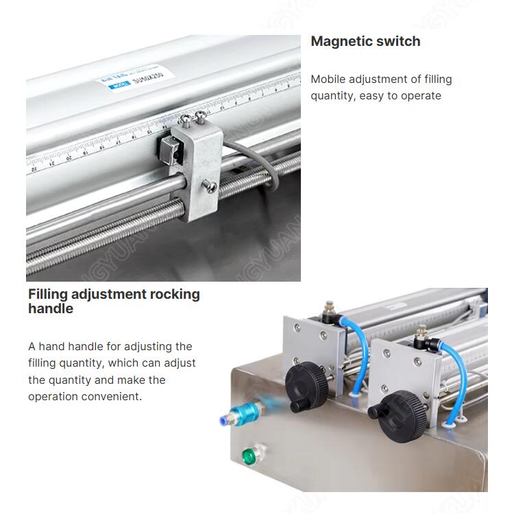 HYSP2-P Desktop Pneumatic Piston Two-heads Filling Machine