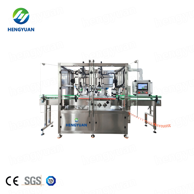 HYXG-2D Automatic Double Heads Bottle Screwing-on Capping Machinery