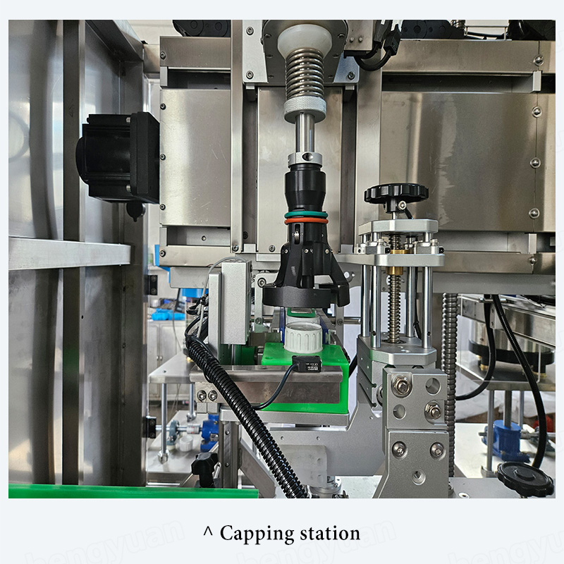 HYXG-2D Automatic Screwing-on Bottle Capping Machine Detail 2 Capping Station