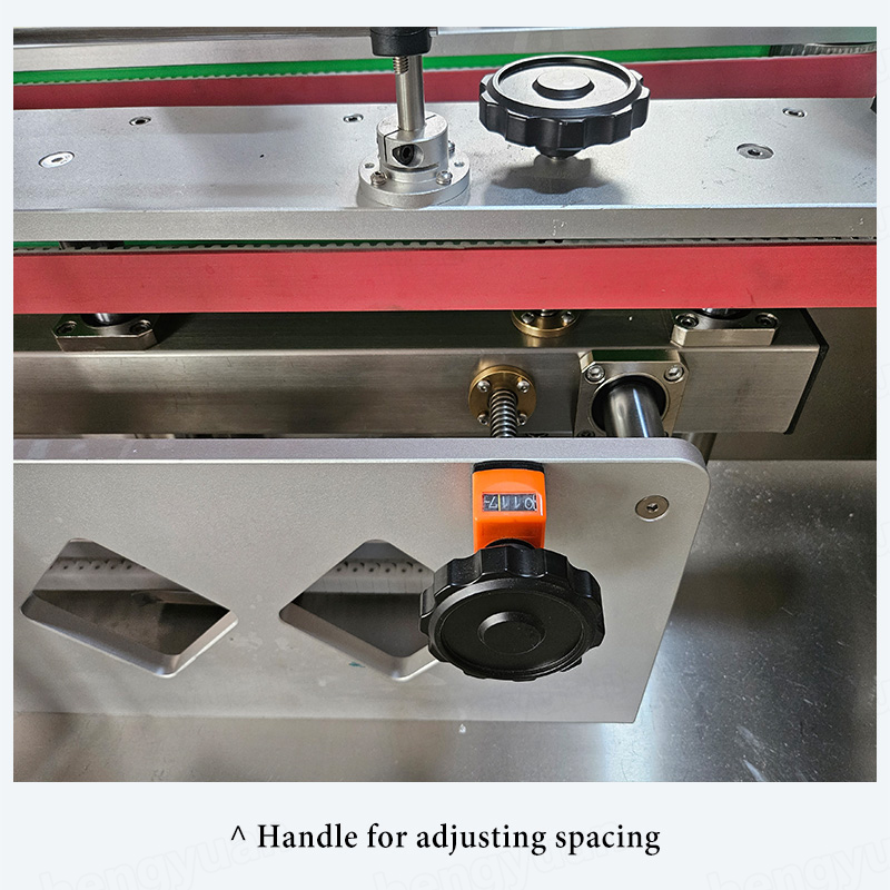 HYXG-2D Automatic Screwing-on Bottle Capping Machine Detail 10 Handle for Adjusting Space