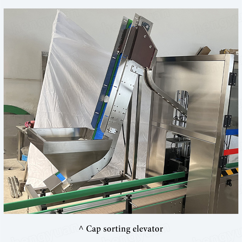 HYXG-2D Automatic Screwing-on Bottle Capping Machine Detail 14 Cap Sorting Elevator