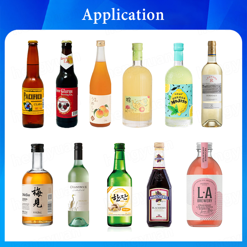 HYWB-36S Glass Bottle De-labeling Machine application