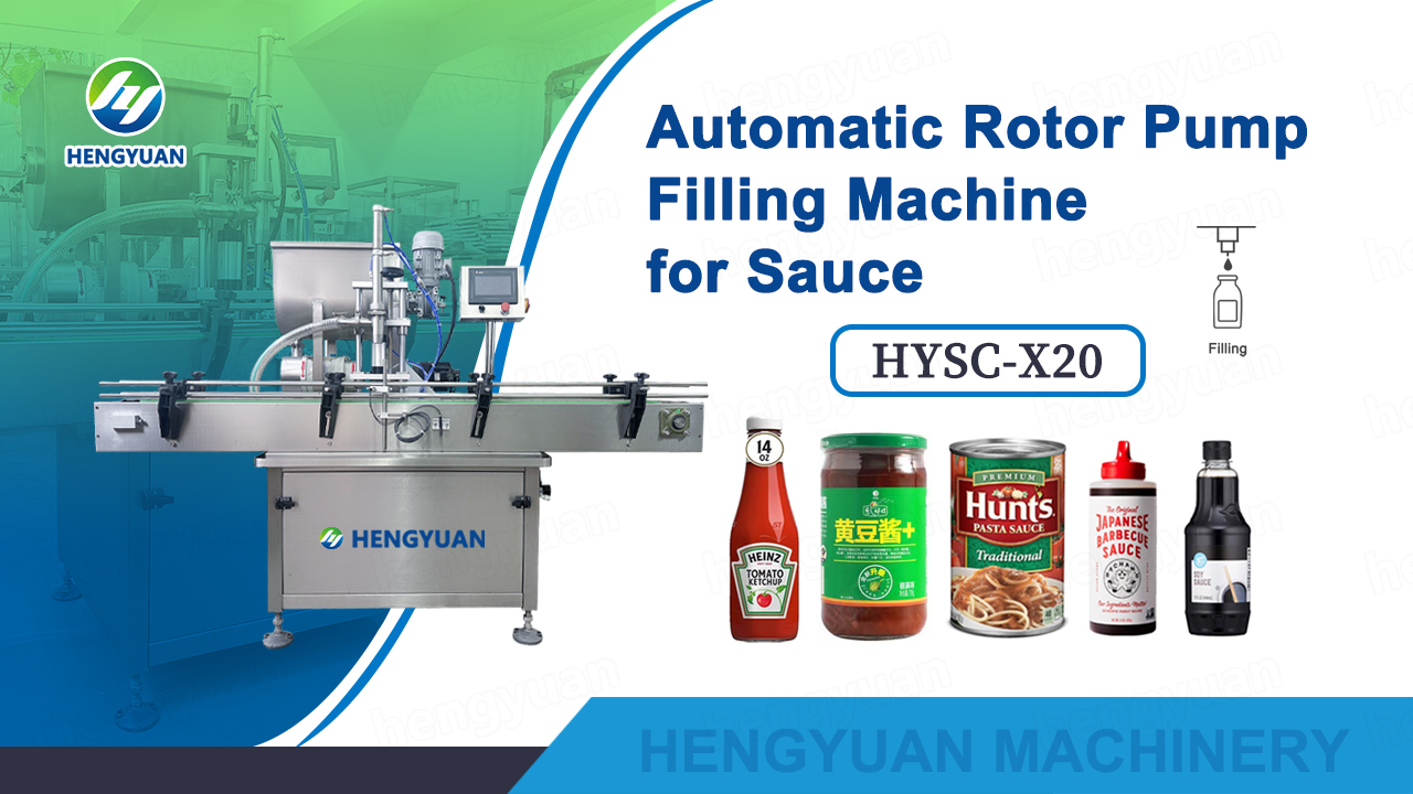 HYRO-A100-S Automatic Rotor Pump Filling Machine for Sauce