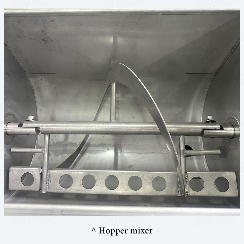 HYRO-A100-S 4 Hopper mixer of Rotor pump sauce filling machine