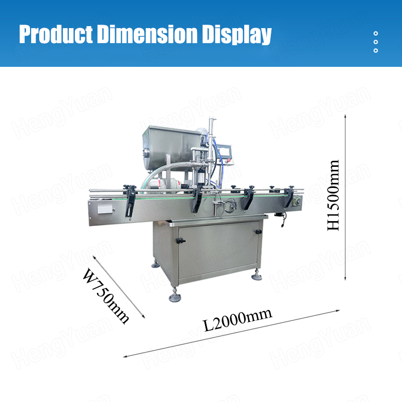 HYRO-A100-S Automatic Rotor Pump Filler Dimension Display