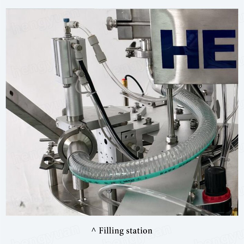 HYRFC-100CG Spout Pouch Filling Capping Machine Filling Station