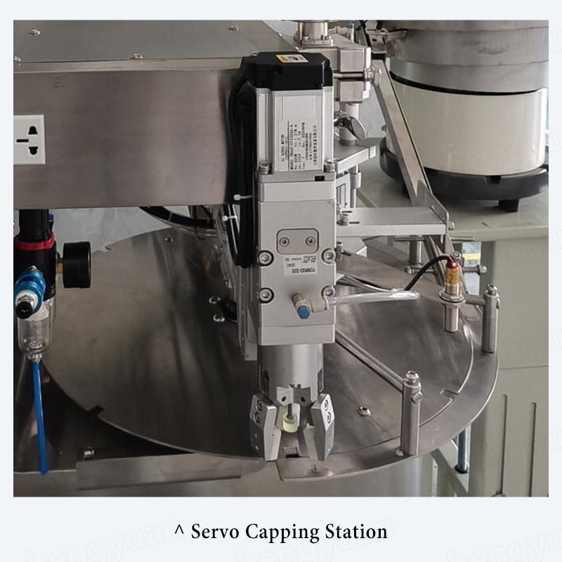 HYRFC-100CG Spout Pouch Filling Capping Machine Servo Capping Station