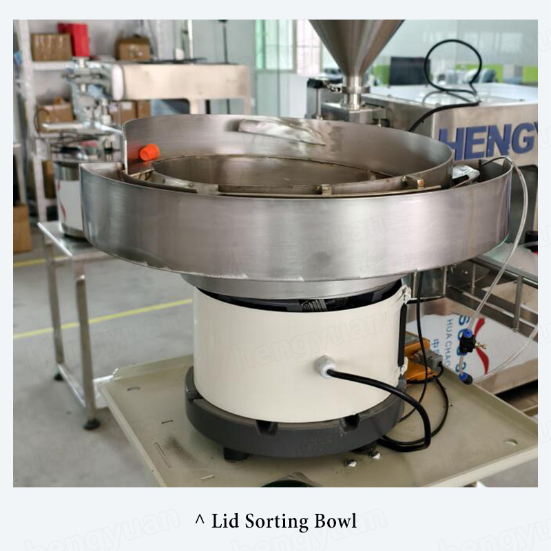 HYRFC-100CG Spout Pouch Filling Capping Machine Lid Sorting Bowl