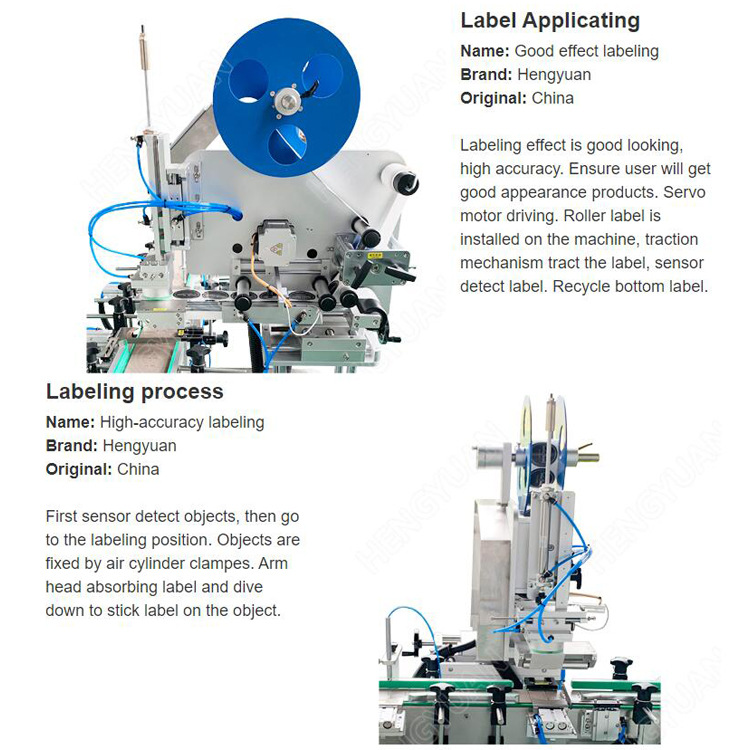 Concave labeling machine