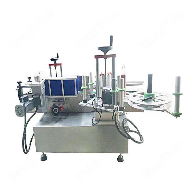 automatic desktop pesticide bottle sticker label applicator