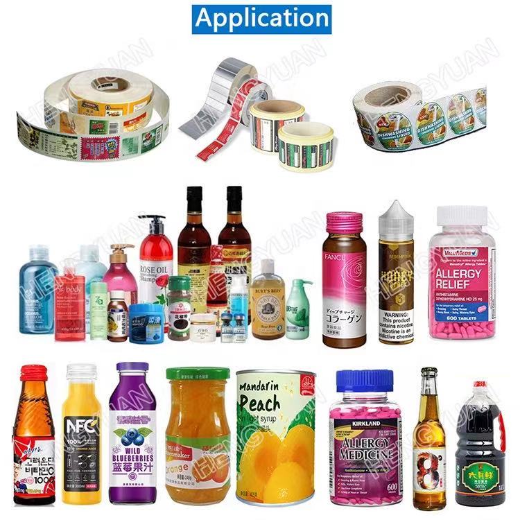 desktop round bottle sticker label applicator
